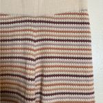 Rylee & Cru Women's Knit Wide Leg Pants Honeycomb Stripe Brown Photo 2