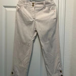 Charter Club Classic Fit Pants Cream w/White Pinstripe Size 6 Photo 3