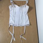 Body Rage Intimates Bustier Garters Underwired Padded White Size Medium Photo 4