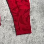 Athleta  Shirt Red Coaster Luxe Floral Print Pullover Sweatshirt Thumb Hole Small Photo 3