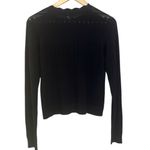 Derek Lam 10 Crosby  Eyelet Black Wool Cashmere Sweater Medium Photo 1