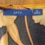 Apt. 9  Dress XL Black Orange Pink V-neck Belted Pockets A-line Flare Mini Photo 1