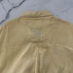 Blue Fish Vintage Linen Button Up Tunic 1999 Shirt Lagenlook Butter Yellow XXL Size 2X Photo 9