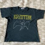 Free People  Black Yellow White Led Zeppelin Fall of Icarus Oversized T-Shirt Photo 26