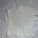 st. john's bay  White Women's Sweater 1/4 Zip Corded XL Extra Large Pullover Photo 2
