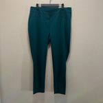 Chico's  3R Ponte Legging Jasper Green Pull On Elastic Waist Ankle Pants Sz 16R Photo 1