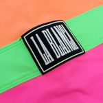 La Blanca Vintage 80s Neon Colorblock One Piece Swimsuit Photo 6