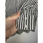 Vera Wang Simply  Women's Dress Shirt Small Vertical Stripe Button Front Blouse Photo 4