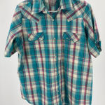 Wrangler  Wrancher womens short sleeve pearl‎ snap shirt, XL Photo 0