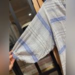 Maeve Anthropologie  Yarn Dyed Lena Tunic Top 3/4 long balloon Sleeves Oversized Photo 8