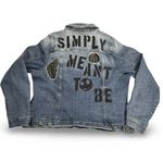 Disney  Nightmare Before Christmas Jacket Womens 3 Blue Denim Simply Meant To Be Photo 10