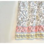 Ann Taylor Loft XS A-Line Pleated Midi Skirt pastel Floral Print Linen P… Photo 5
