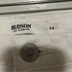 Hudson Jeans Hudson Thalia 90’s Loose Fit Jeans White Knee Holes Button Fly New 24 Photo 3