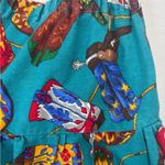Beautiful Cowgirl S Blue Red Brown Boots Tiered Full Mini Skirt for Rodeo Dance Photo 1