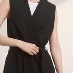 Babaton  Marcelo Long Black Vest missing belt size large Photo 2