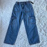 BLANK NYC  Women’s high rise Cargo Jeans in blue size Small Photo 1