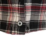 Christopher & Banks  Women’s X Black/Red/White Plaid Seersucker Cowgirl Top Farm Photo 2