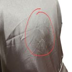 ZARA  Satin Faux Wrap Mini Dress Charcoal Grey A-Line Women’s Size Large Photo 10