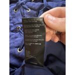 Anthropologie Women Linen Blend Dress Blue Ish Purple Size 4P Tie Up Front City Photo 9