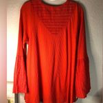 Free People  Red Parisian Night top  Size large Photo 2