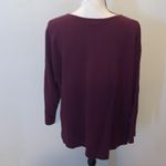Agenda purple half square pattern crewneck sweater Size XL Photo 5