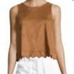 Romeo + Juliet Couture Romeo and Juliet brown suede like tank Photo 0