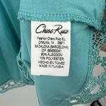 Charo Ruiz Ibiza Volantes Lace Crochet Trim Mini Dress Turquoise Size Medium NWT Blue Photo 9