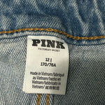 PINK - Victoria's Secret  Blue Denim Shorts size 12 Photo 4