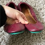 Tieks 6 Burgundy Red Leather Ballet Flats Photo 7