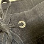 New York & Co. Black Velour Drawstring Pants | Medium Tall Photo 3