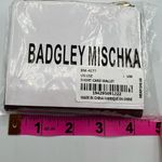 Badgley Mischka  Womens Short Bifold Card Wallet Plum Burgundy Vegan Leather NWT Photo 8