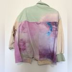 Pilcro Anthropologie  Cotton Tie Dye Microfleece Button Jacket medium Photo 5