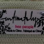 Free People Light Green Sleeveless Knit Scalloped V-Neck Crop Tank Top Size M Photo 2