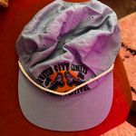 Authentic Vintage Flat Brim Hat Blue Photo 0