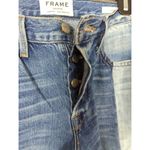 frame denim Nouveau Le Mix Jeans Colorblocked Distressed Cropped Size 26 Photo 7