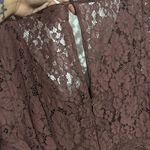 City Chic NWT CITY‎ CHIC Sienna Lace Dress In Mocha Brown Size XS/14 Photo 4