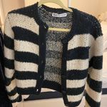 ZARA Striped Button Sweater Photo 2