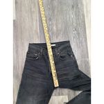 Levi's  Ribcage Straight Ankle Black‎ High Rise Jeans Distressed Hem Size 25 25x26 Photo 6