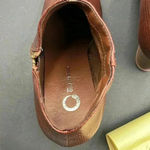 Journee Collection Brown Wedge Ankle Boots Photo 6