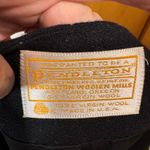 Pendleton  Wool Blazer Jacket Womens‎ Size 14 Black Gold Button Front Career Photo 4