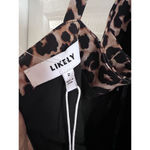 Likely  Constance Leopard Print Black Brown Mini Dress Size 2 New $198 Photo 5