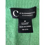 C By Bloomingdales Cashmere Sweater Medium Green V Neck Long Sleeve Womenswear Photo 5