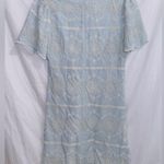 English Factory Blue Eyelet Lace Detail Short Sleeve Mini Dress size XS Photo 6
