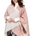 SOIA & KYO  Woven Scarfigan with Fringe Scarf Shawl Wrap Cardigan Photo 0