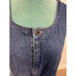st. john's bay Vintage Y2K St. John’s Bay Denim Jumper Dress Western Farmcore Normcore Women L Photo 3