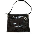 Brighton collection black patent leather crossbody shoulder bag tote E732910 Photo 2