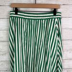 Madewell  Poplin Midi Skirt Stripe Size Medium Photo 5