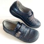 Alegria  Joleen Myraid Iridescent Clog Nurse Shoe Black Metallic Sparkle Size 39 Photo 1