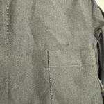 Good American $119 New  Oxford Crop Uniform Shirt - grey - XS Photo 6