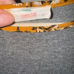 Hummingbird  Gray Top with Yellow Patterned Sleeves Photo 3